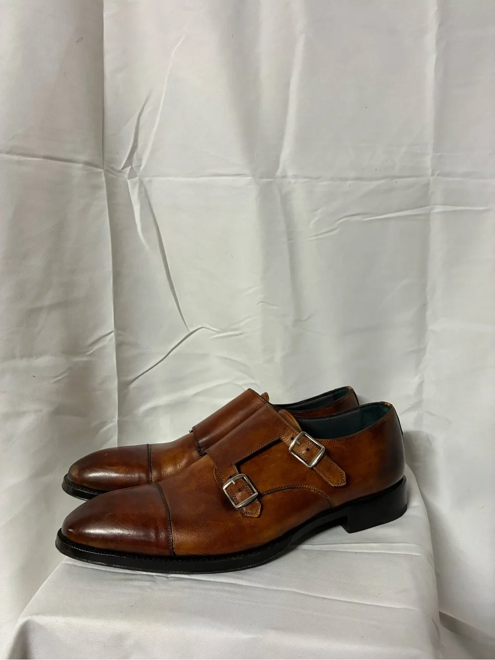 Men's Di Bianco Museum Calf Double Monk Strap